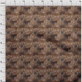 thumbnail image 4 of oneOone Cotton Flex Tawny Brown Fabric Patchwork Craft Projects Decor Fabric Printed By The Yard 40 Inch Wide, 4 of 5