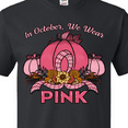thumbnail image 4 of Inktastic In October We Wear Pink with Ribbon and Pink Pumpkins T-Shirt, 4 of 5