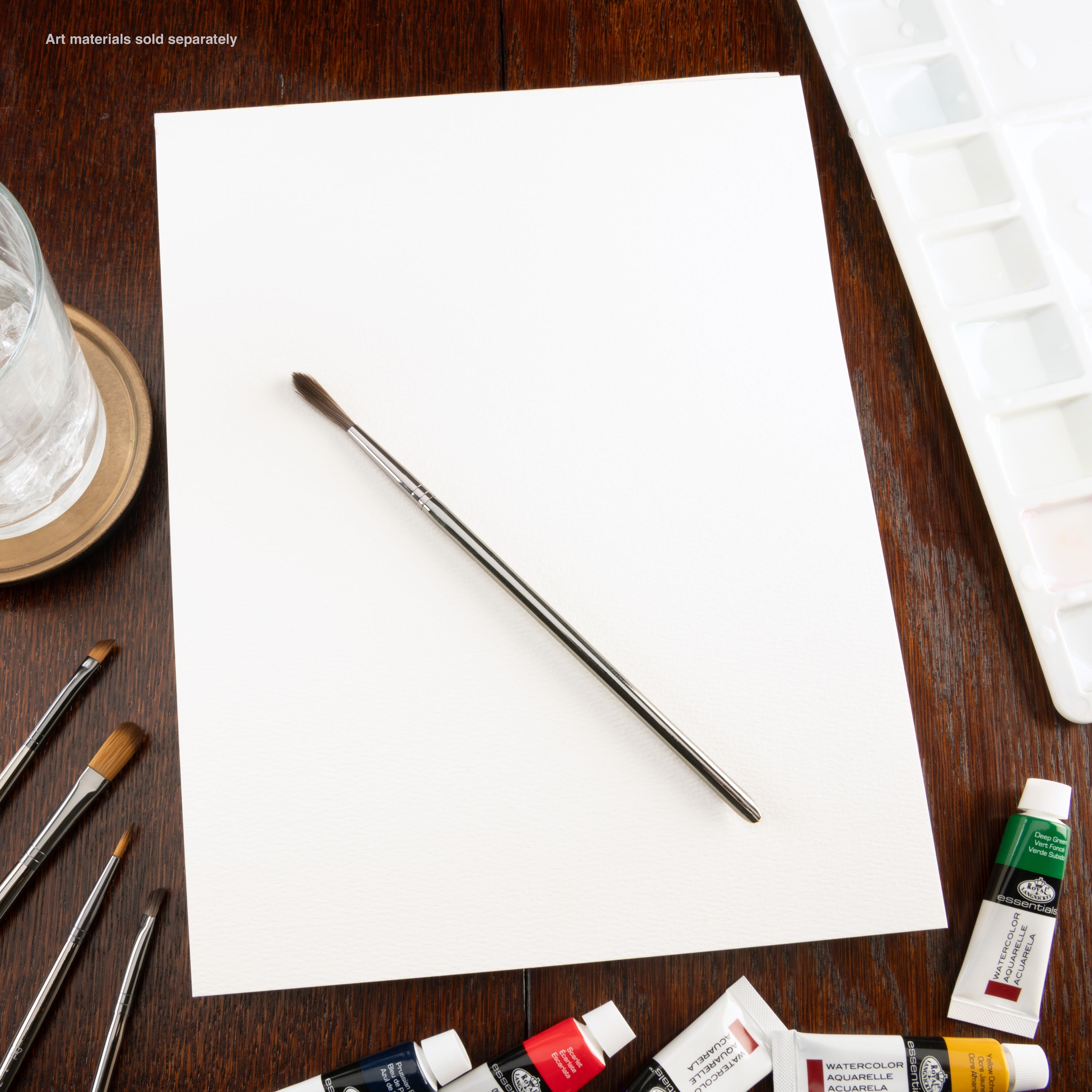 Bee Paper - Bee Inspired Bloc de papier aquarelle 23 x 30 cm, 30 feuilles,  bande supérieure, 300 g/m² (140 lb) | BEE-92066T-30 |