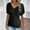 Black, variant on Rezuofi 1 Pcs Womens T Shirts V Neck Short Sleeve Casual Tops Loose Fit Basic Tees Solid Casual T-shirt