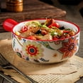 thumbnail image 4 of 660ML Nordic Countryside Creative Ceramic Single Handle Bowl Home Cheese Baked Rice Oven Baking Plate, 4 of 6