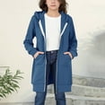thumbnail image 6 of KAUOD Youth Boys Girls Long Hoodi𝐞s Jackets Zip up Cotton Coats Teen Kids Plain Oversized Sweatshirts Clothes with Pockets, 6 of 7