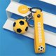 thumbnail image 1 of Llavero de la Copa de Europa de Fútbol | Colgante de acero inoxidable con forma de balón de fútbol | Regalo para jugadores, entrenadores y aficionados | Llavero deportivo de 3,7 x 2,4 cm, 1 of 5