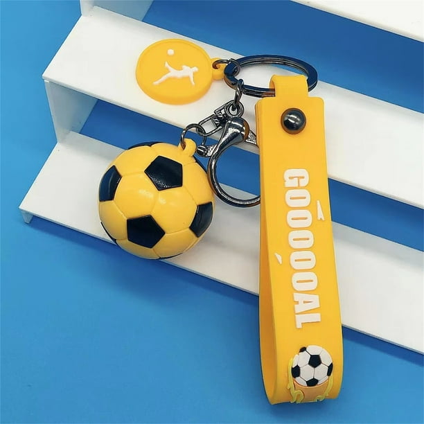Decoración del hogar, decoración de habitaciones, decoración de paredes. Llavero de fútbol de la Copa de Europa con pegamento. Colgante de fútbol. Llavero de joyería de fútbol. Llavero de fútbol.