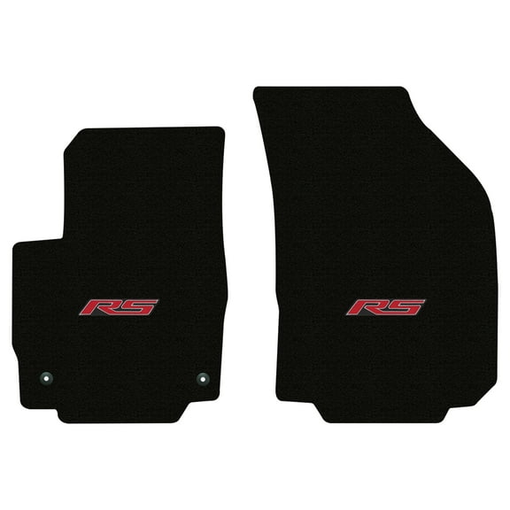 Lloyd Mats LogoMat Custom-Fit 2PC Carpet Floor Mats for 2018-2024 Chevrolet Equinox, Charcoal