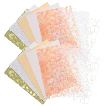 Homoyoyo Assorted Color Scrapbook Paper Set for Crafts and Journaling with Clear Pattern Designs