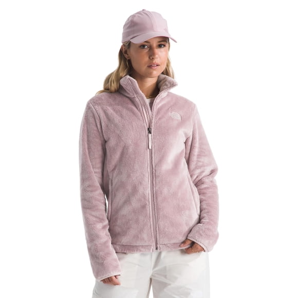 Chaqueta The North Face Osito de forro polar con cremallera completa para mujer, color rosa L