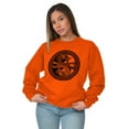 thumbnail image 4 of Dragon Yin Yang Style Symbol Balance Unisex Plus Fleece Graphic Sweatshirt Brisco Brands 2X, 4 of 5