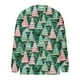 thumbnail image 4 of Cárdigan informal de punto con estampado navideño para mujer, chaqueta con botones y abrigo para mujer, 4 of 5