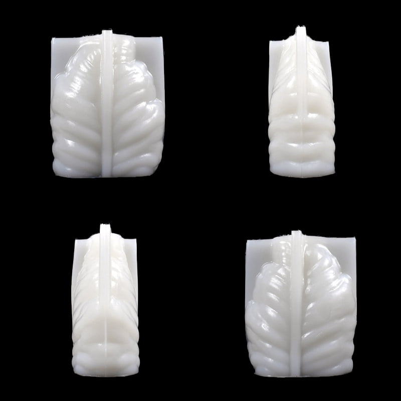 Leaf-shape Candle Mold Non-stick Easy to De-mold for DIY Candle Resin Casting