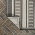 thumbnail image 6 of JONATHAN Y SANTA MONICA 2 x 8 Runner Rug, Haynes Double Stripe - Black/Cream, SMB202B-28, 6 of 9