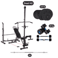 thumbnail image 3 of HAJEX Workout Bench with Weights, Barbell and Dumbbells, 3 of 11