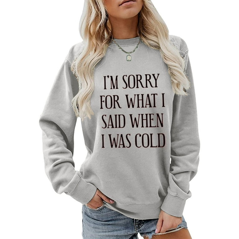 TAIAOJING Women Crewneck Sweatshirt Thin Pullover Solid Loose Tops