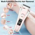 thumbnail image 4 of TiokMc 3-in-1 Electric Razor for Women, Rechargeable Wet & Dry Lady Shaver, Body Hair Remover for Face, Legs, Underarms & Bikini with LED Display, Pink, 4 of 8