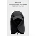 thumbnail image 4 of jobturf Sun Hats for Men Wide Brim UV Protection Fishing Hat with Face Mask and Neck Flap Lightweight Breathable Summer Balaclava, 4 of 8
