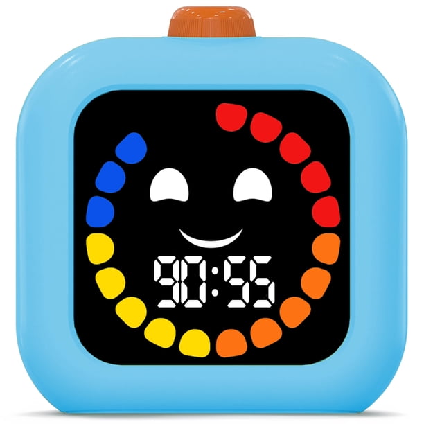 Temporizador visual VISSE de 99 minutos, digital, recargable, para niños, azul
