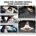 thumbnail image 2 of SUV Air Mattress: Inflatable Car Air Mattress for Camping, Flocking Car Bed with Air Pump And 2 Pillows, Portable Sleeping Pad Mattress for Home Car Travel Camping Black, 2 of 11