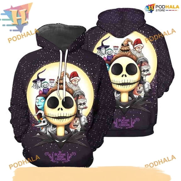 Nightmare Before Xmas Characters Hoodie, A Creative Gift