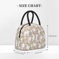 thumbnail image 3 of Haiem Retro Bunny Flower Printed Lunch Bag Women, Lunch Box Lunch Bag for Women, Small Leakproof Cute Lunch Tote Large Capacity Reusable Insulated Cooler Lunch Container, 3 of 6