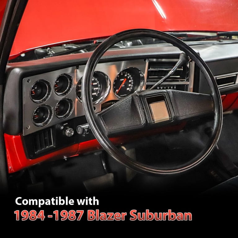 CHEDA Aluminum Dash Bezel Insert For 1981-1987 Chevy/GMC Blazer, Suburban, Truck