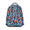 thumbnail image 4 of Floral and Leopard Print Students’s Backpack Durable, Lightweight School Backpack with Colorful Wildflower and Butterfly Artwork, Perfect for Student and Student, 4 of 6