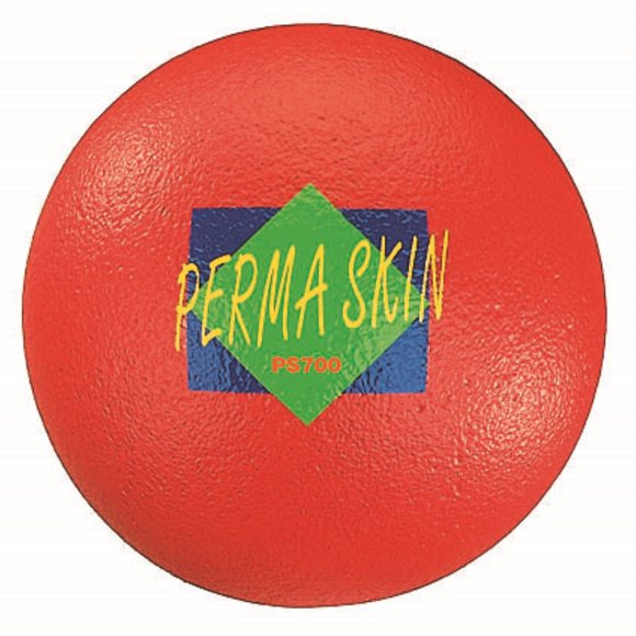 Pelota de espuma Martin Sports Perma-Skin de 7 cm de diámetro, color rojo