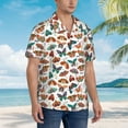 thumbnail image 5 of Goofa Colorful Butterfly Hawaiian Shirt for Men, Unisex Summer Beach Casual Short Sleeve Button Down Shirts,Aloha Tropical Floral print shirt-XX-Large, 5 of 9