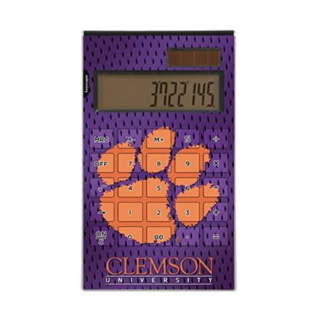 Clemson Tigers Desktop Calculator officially licensed by Clemson University Full Size Large Button Solar by keyscaper®