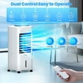 thumbnail image 5 of Windowless Air Conditioner Portable with Aroma Box, 30" Ventless Swamp Cooler with Remote, 2Gal Water Tank, 3 Modes&3 Speeds, 7H Timer, 4IN1 Evaporative Air Cooler for Indoor Room Bedroom Home, 5 of 7