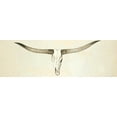 thumbnail image 2 of Atelier B Art Studio 32x13 Gold Ornate Wood Framed with Double Matting Museum Art Print Titled - Longhorn Cattle Skull, 2 of 4