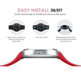 thumbnail image 3 of KOMI Watch Band Compatible with Samsung Gear S2, Soft Silicone Replacement Sport Band fit Gear S2 (SM-R720 / SM-R730 ONLY) Smart Watch, NOT FIT S2 Classic (SM-R732 & SM-R735), NOT FIT Gear Fit2, RED, 3 of 5