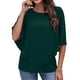 thumbnail image 2 of Camisas de mujer Camisetas sin mangas estampadas con gasa Manga corta Mantón fluido Blusas de túnica de doble capa Fridja  nalpqowj27673, 2 of 7