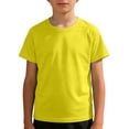 thumbnail image 5 of Boys T-Shirt Solid Color Short Sleeve Mesh Quick Dry Crew Neck T shirt for Boys Moisture Wicking Athletic Tops for Summer Gym School Outdoor Casual, 5 of 5