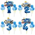 thumbnail image 2 of Globo de aluminio con forma de tren de tanque de coche de dibujos animados, suministros de decoración para fiesta de cumpleaños en casa, regalos para niños, juguetes para Baby Shower, 8 Uds., 2 of 4