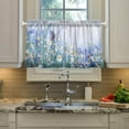 thumbnail image 5 of Wildflowers Kitchen Curtains 2 Panels UV Protected Tier Curtains, Half Window Curtains Kitchen Tiers for Guest Room Bathroom Sink Laundry Room Basement,36 x 27 Inch, 5 of 7