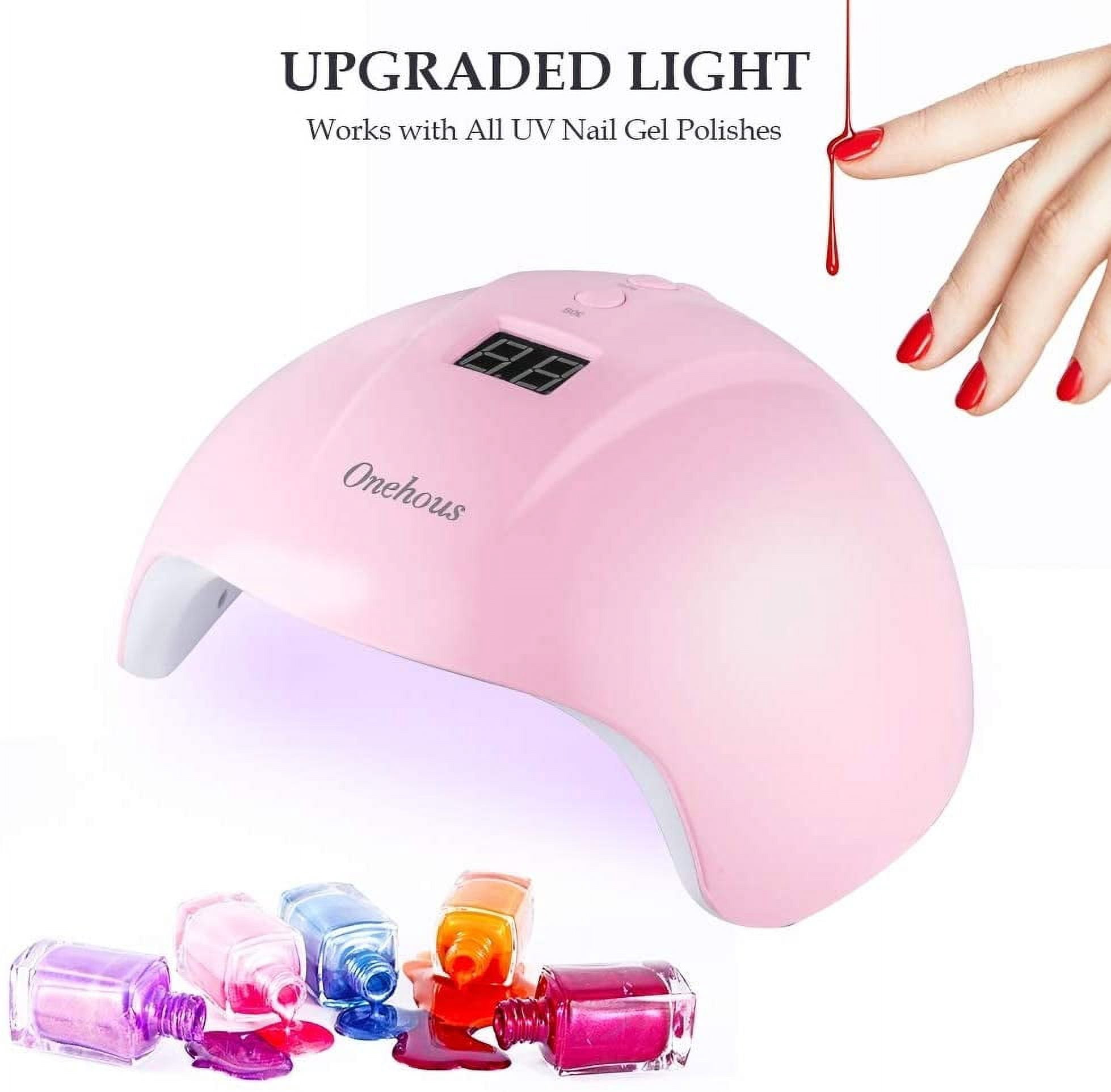 EIMELI 36W Led Nail Lamp,Professional LED UV Nail Polish Dryer Lamp GEL Acrylic Curing Light Spa Kit with 3 Timer Setting Portable Nail Dryer Curing Lamp for Fingernail