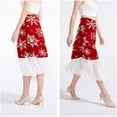 thumbnail image 4 of Snowflakes Stylish Chiffon Women's Beach Dress Summer Dress with Polyester Straps, 4 of 6