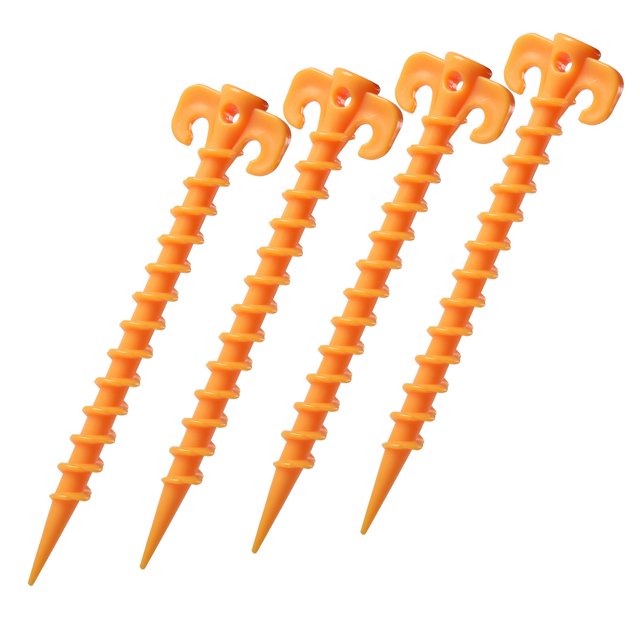 Juego de 5 uds de estacas para tienda de campaña, tornillos de plástico en espiral para acampar al aire libre ZefeiWu 8390606177902