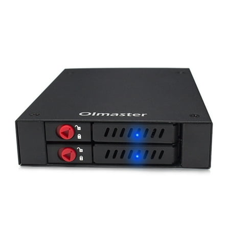 OImaster 2 Bays 2.5 inch SATA HDD SSD Hard Drive Mobile Rack Internal Enclosure