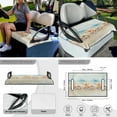 thumbnail image 3 of Jeiento Starfish Golf Cart Accessories 4 Set Golf Cart Seat Cover Golf Cart Steering Wheel Cover Golf Cart Flags 2 Seat Golf Cart Cushion Cover Steering Wheel Cover Decor Golf Cart Banner, 3 of 5