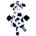 thumbnail image 3 of HEAR DOGGY!® Flattie Cow with Chew Guard Technology? and Silent Squeak Technology? Plush Dog Toy, 3 of 11