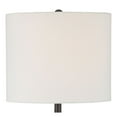 thumbnail image 3 of 360 Lighting Lynn 26" Tall Skinny Buffet Modern Table Lamps Set of 2 Black Metal White Shade Living Room Bedroom Bedside House, 3 of 8