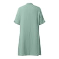 thumbnail image 5 of Afdoent Dresses For Women 2026 Casual V Neck Dress With Pockets And Buttons Comfortable Everyday Spring Summer Dress Flowy Relaxed Fit Beach Vacation Clothes, 5 of 6