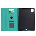 thumbnail image 5 of Case for iPad Pro 11 2024, Carbon Fiber Texture PU Leather Multi-Angle Viewing Stand Shockproof Flip Case with Card Slots Magnetic Clasp, for iPad Pro 11 2024, Light Green, 5 of 6