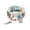 H, variant on Stackable Bead Bracelets Set for Women and Men Multicolor Multilayer Stretch Jewelry Stylish Casual Armwear