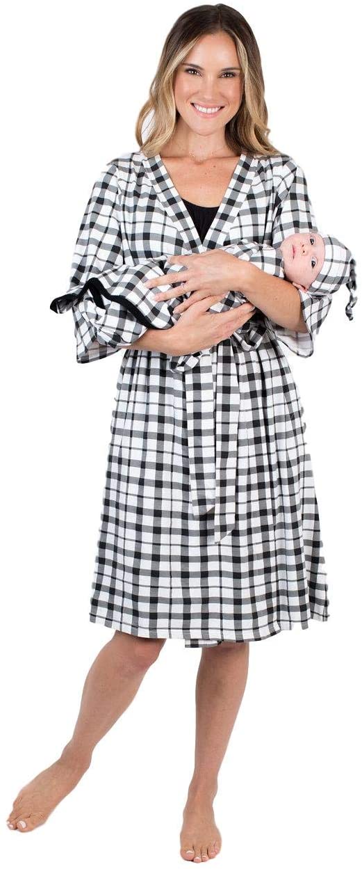 Baby Be Mine Maternity Mommy & Me Delivery Robe with Matching Baby