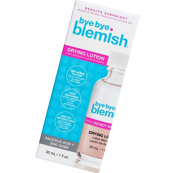 Loción secante para el acné Bye Bye Bye Blemish Reduce las espinillas, 30 ml, paquete de 1