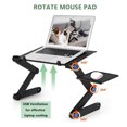 thumbnail image 4 of Table d'Ordinateur Portable Réglable Pliant Bureau d'Ordinateur Portable Table d'Ordinateur Portable, 4 of 7