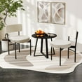 thumbnail image 4 of Costway Dining Chair Set of 4 with Curved Backrest Padded Seat & Metal Legs for Dining Room White, 4 of 9