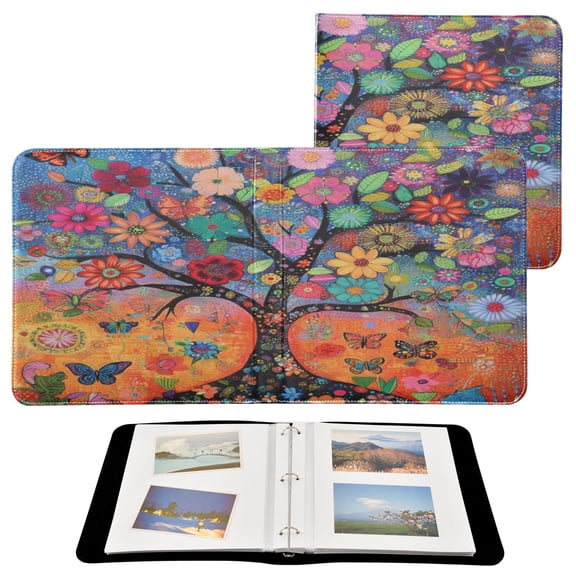 BZSMCE Photo Album Book Scrapbooking Luxuriant Tree Printed Picture Album